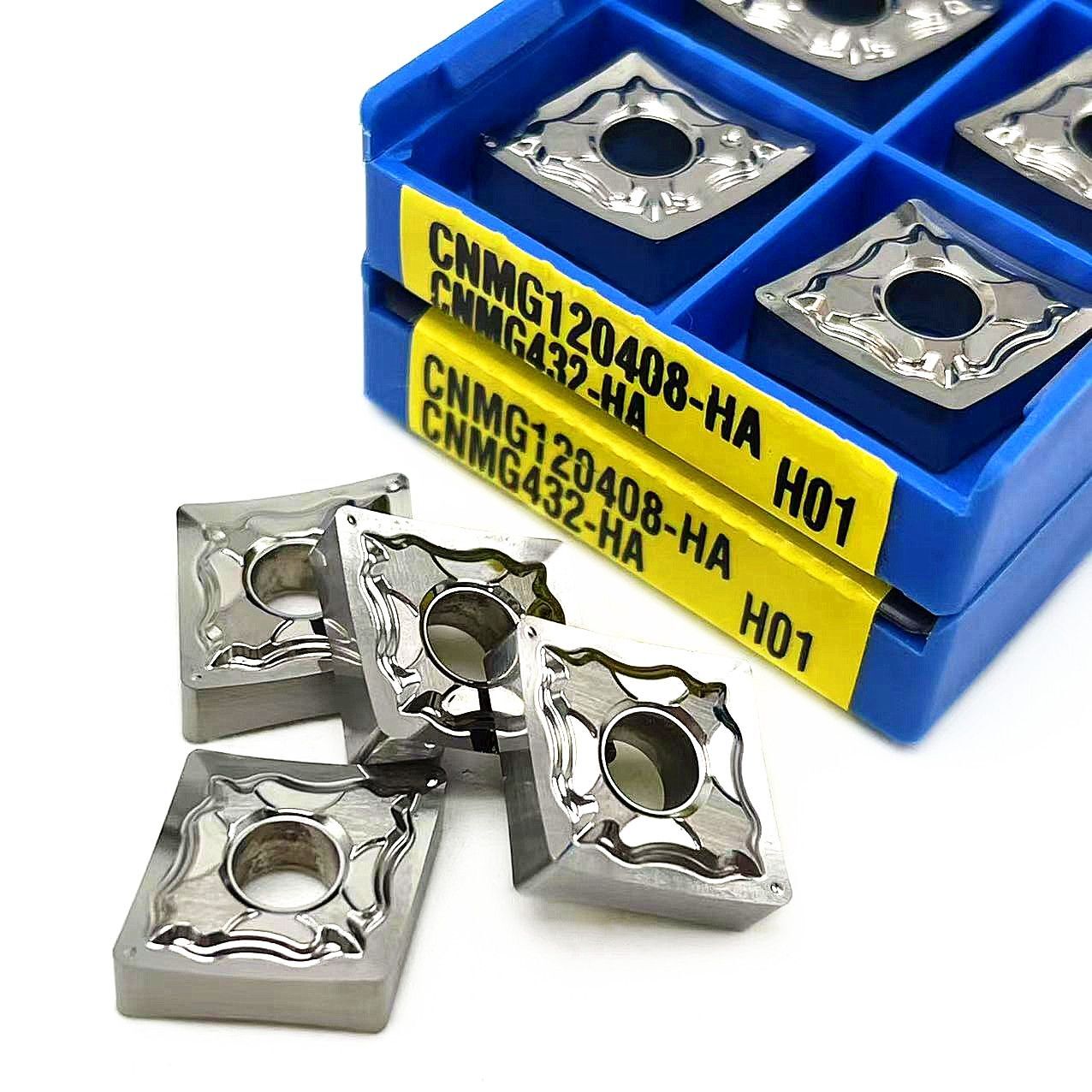 Carbide Inserts Aluminum Lathe Cutting External Turning Tools CNMG120408 HA H01