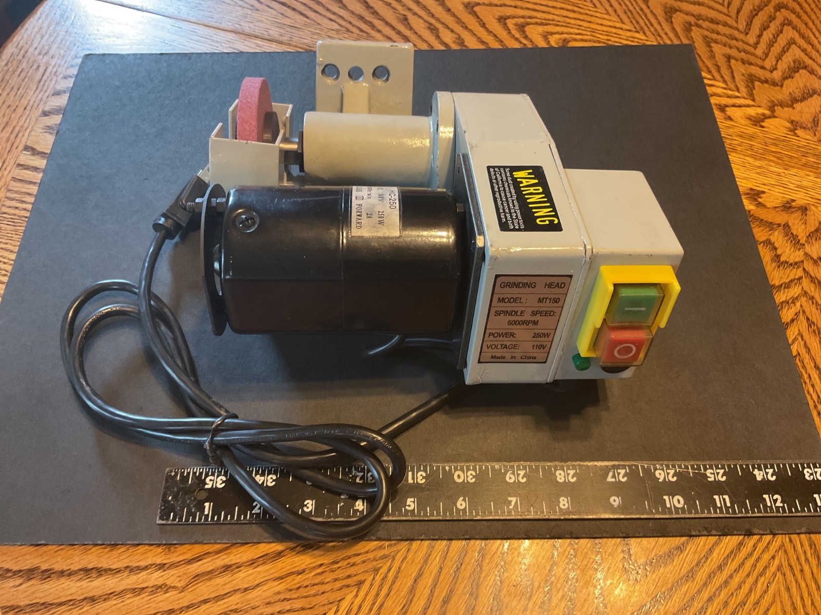 USED TOOL POST GRINDER MODEL MT-150 6000RPM, 250Watt, 110Volt WORKS FINE