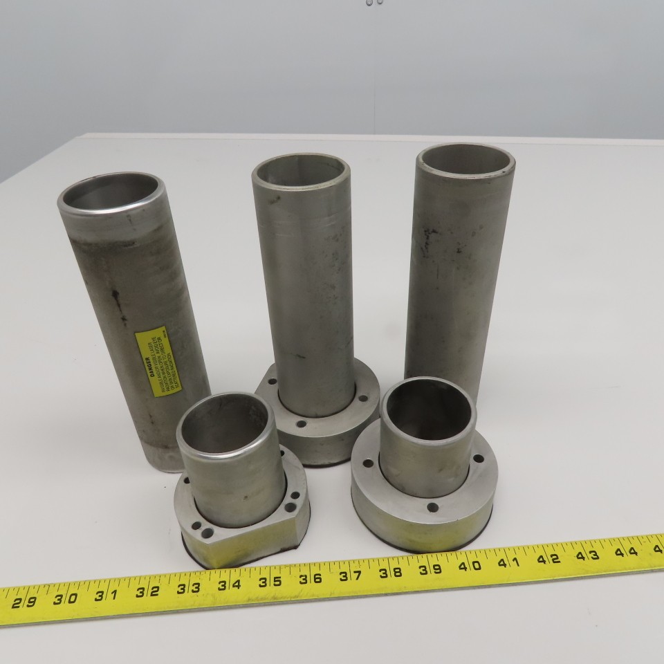 Fanuc Model C2000 C 2-3/8″ OD Laser Beam Pathway Tunnel Parts Lot Of 5 Pieces