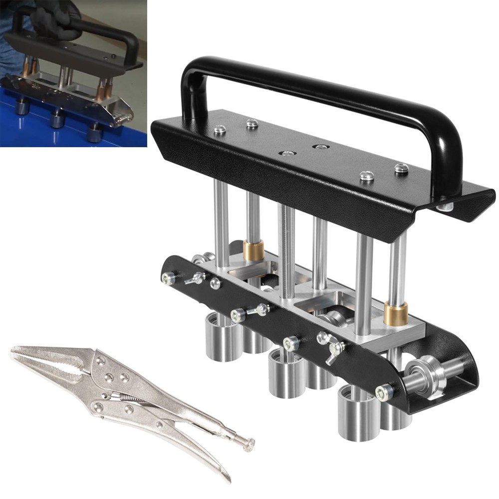 ER3 Three-Station Edge Roller Sheet Metal Bender 0-90° Bending Angle for 5/8″-4″