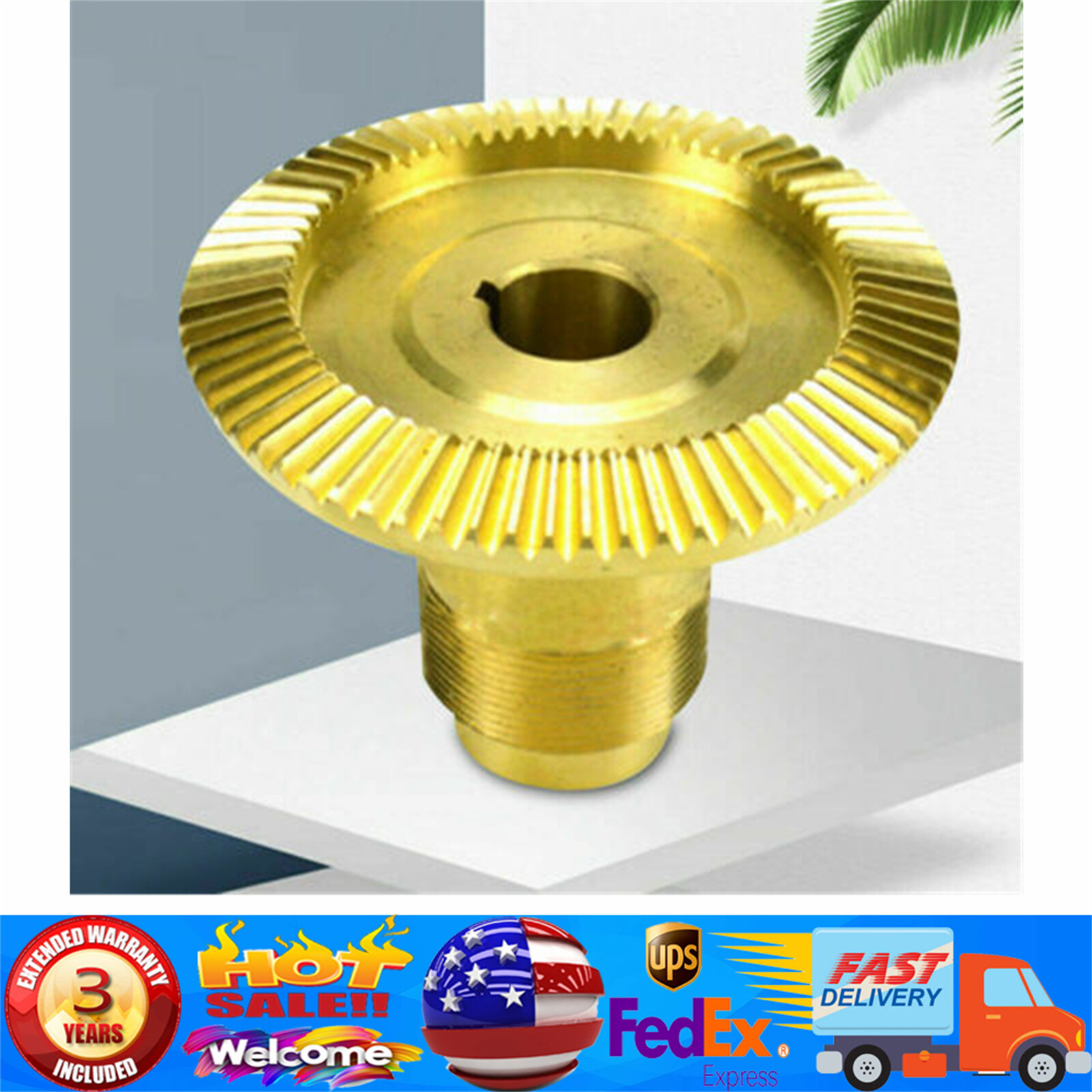 Bridgeport CNC Bronze Spur Gear for Servo Power Feed, Low Noise & Durable