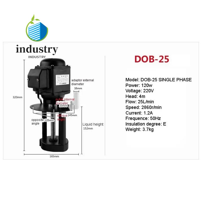DOB-25/120W 220V Single Phase Machine Tool electric Grinder Oil Pump