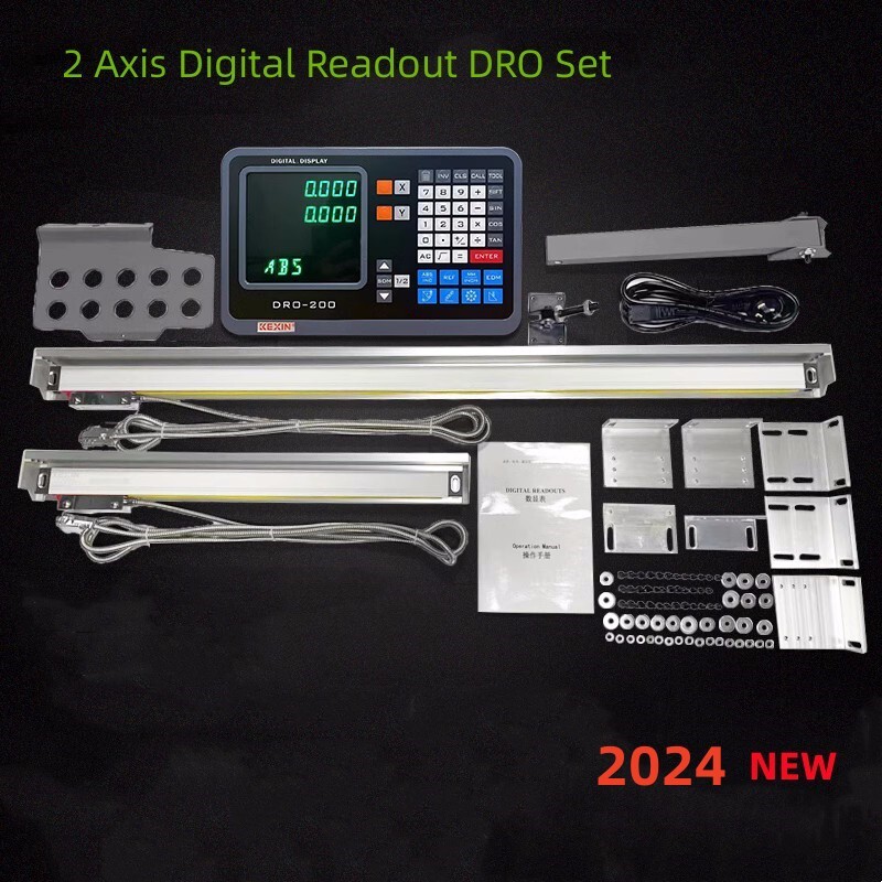 2 Axis 12″ & 36″ Digital Display TTL Linear Scale Glass Scale DRO Display Lathe