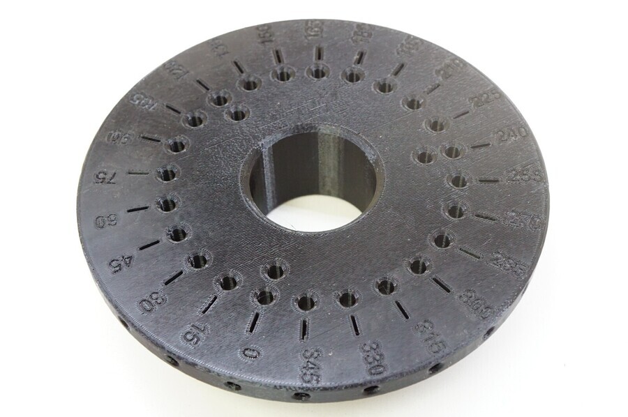 Lathe Indexing Plate For Grizzly G0709 14×40 Spindle (increments of 15 degrees)
