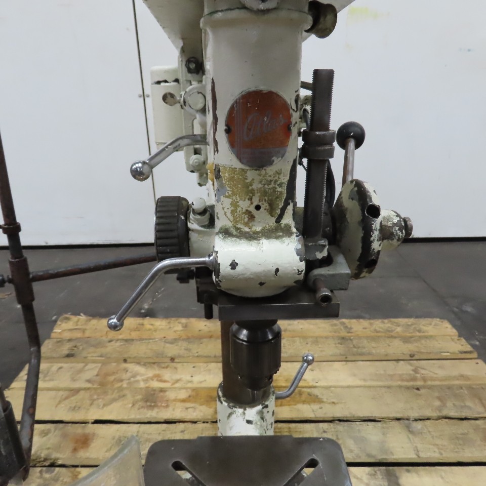 Atlas No. 64 1/2HP 15″ Bench Drill Press 120V 1PH 1/2″ Chuck 600-5200RPM