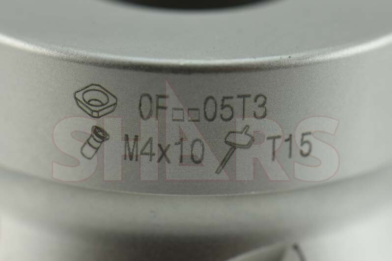 Shars 2″ 45° Indexable Face Mill for OFKT Insert 5 Flutes 1.75 OAH NEW P[