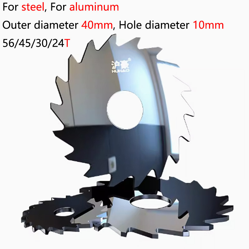 56/45/30/24T Carbide Circular Slitting Saw Cutter Cutting Tool 40mm OD 10mm Hole