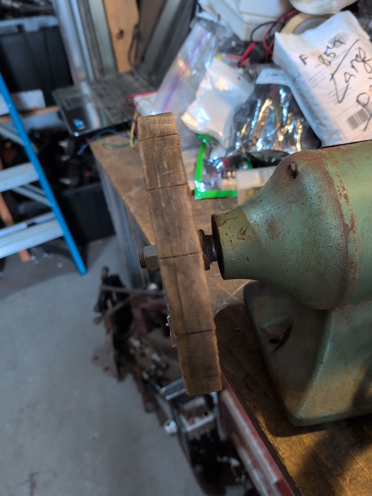 Vintage BALDOR 6” Grinder-Buffer 1/3 HP #610 /3450 RPM /St.Louis Mo. USA