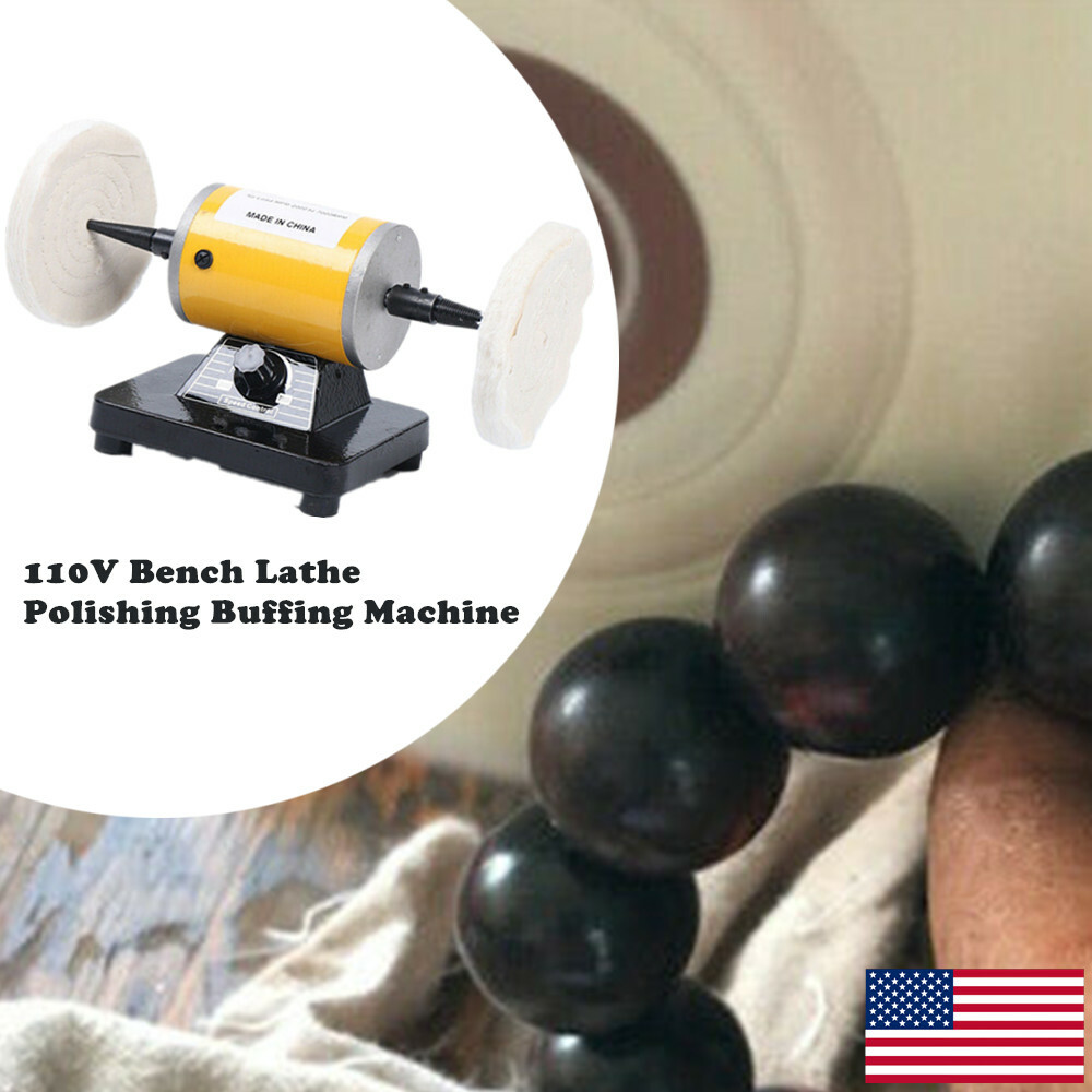 200W Jewellery Polishing Machine Dental Lab Mini Lathe Buffing Polisher Grinder