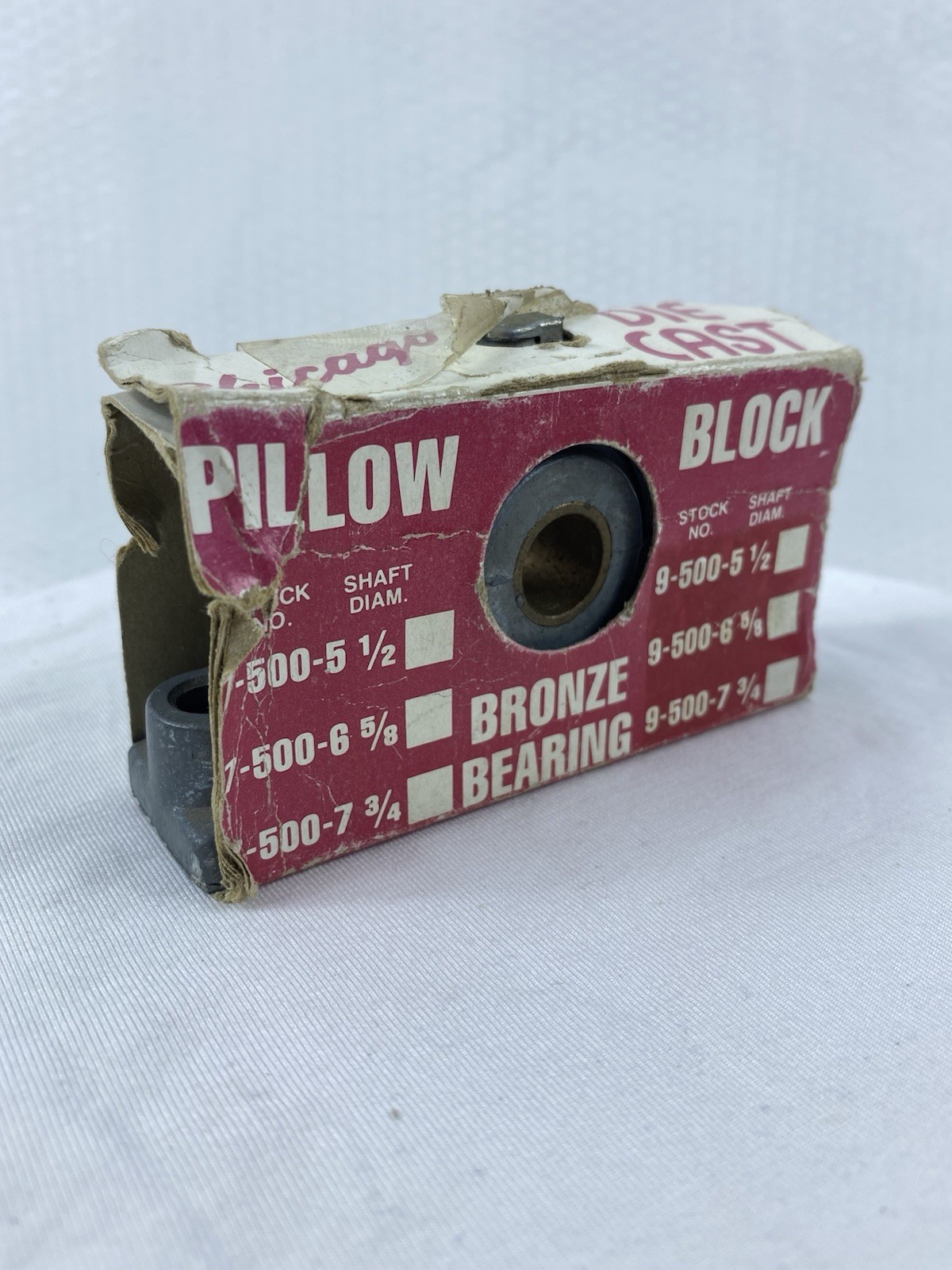 Chicago Die Casting 7-500-5 Pillow Block Bronze Bearing for 1/2″ Shaft Diameter