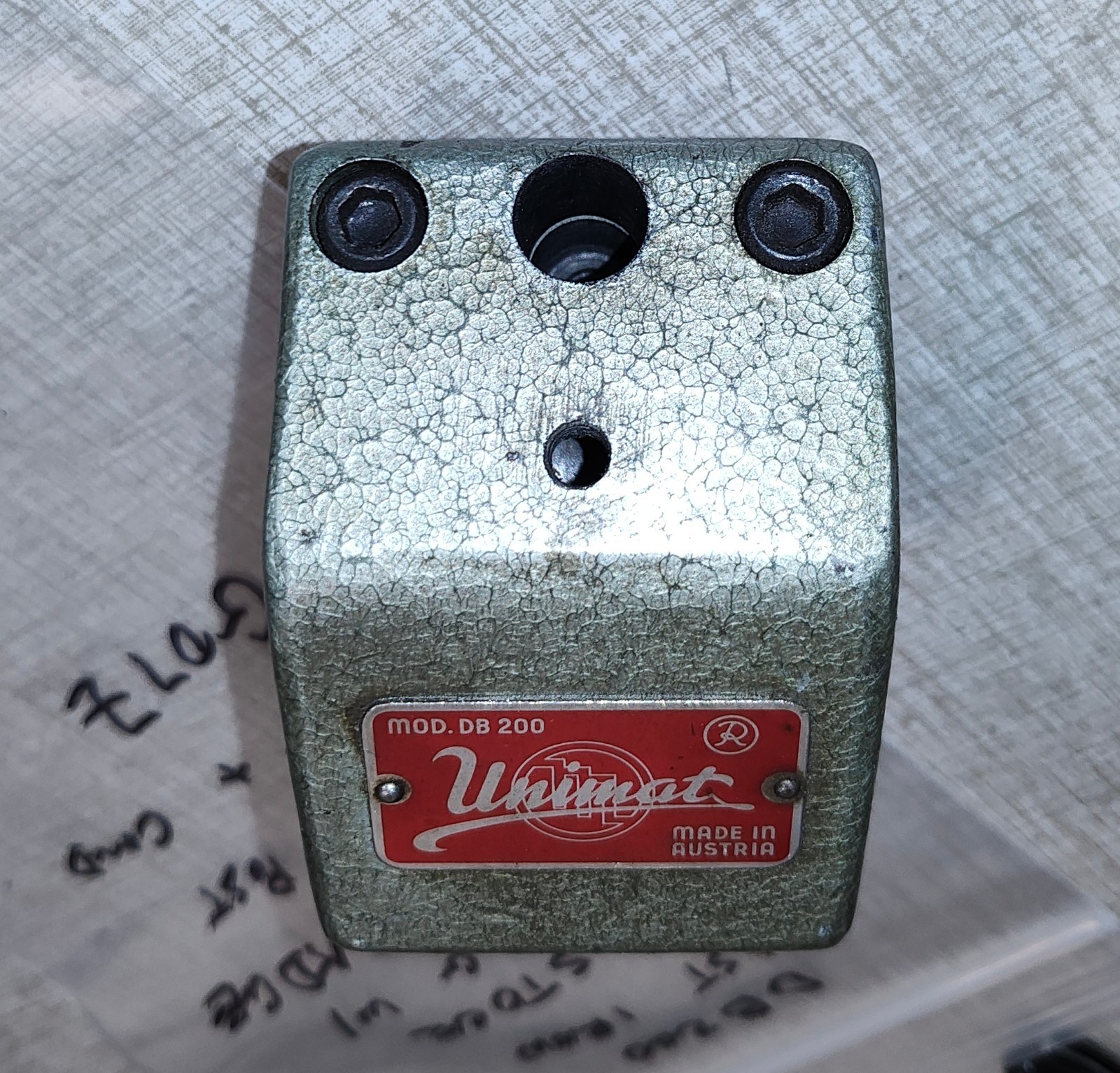 Emco Unimat DB200 Lathe Cast Iron Headstock Casting w/ Red Badge G07Z
