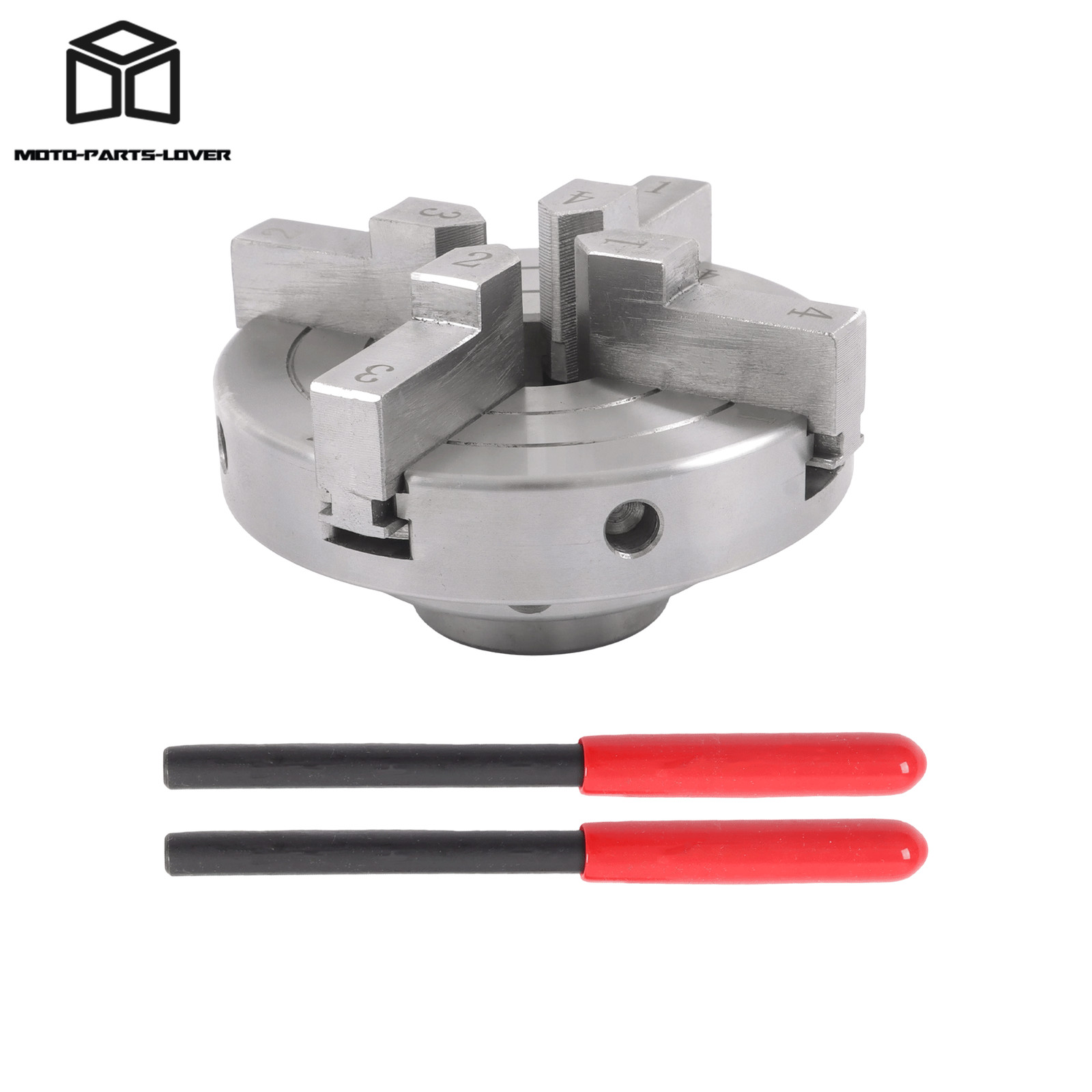 4 Inch Pro Grade 4 Jaw Lathe Chuck Set 1×8 TPI Self Centering Woodturning