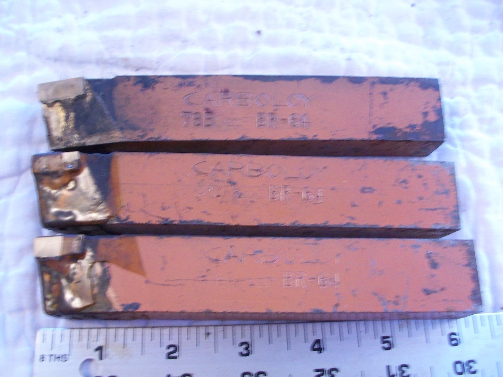 3 Carboloy 78B BR-64 New Old Stock Carbide Tipped Cutting Tool 6″ Long 3/4″ X 1″