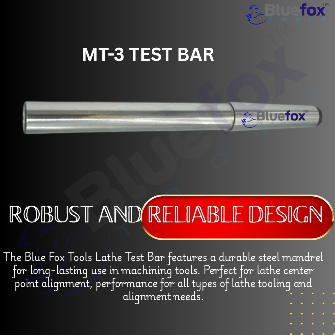 3MT Lathe Alignment Test-Bar MT3 Over All Length 13-3/16″ ( 335mm ) EN31 Alloy