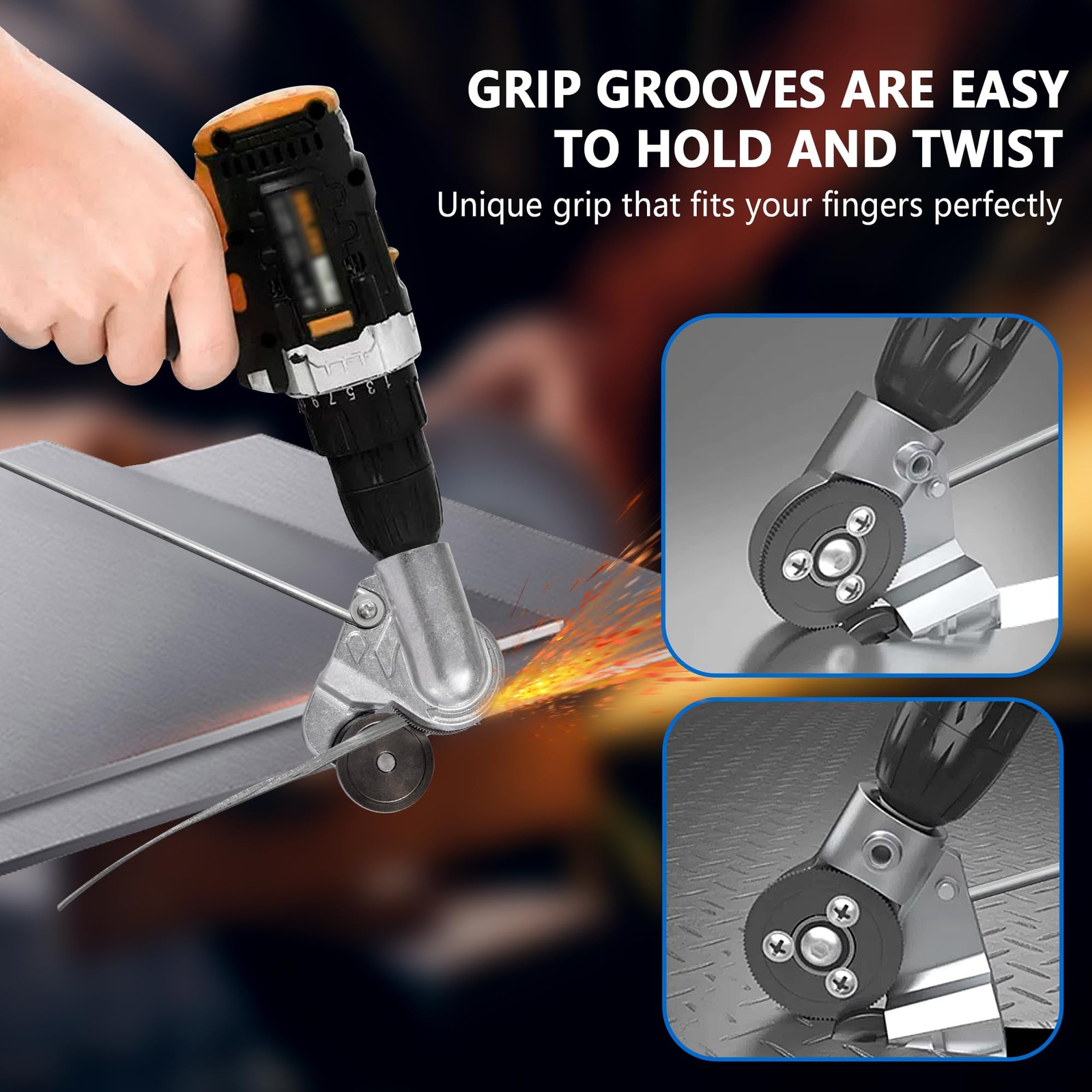 Innovative Electric Drill Plate Cutter – Versatile Metal Shears Attachment fo…