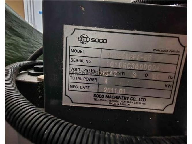 2011 Soco MS-360 High Precision Aluminum Saw, 3600 RPM, Auto, Vertical