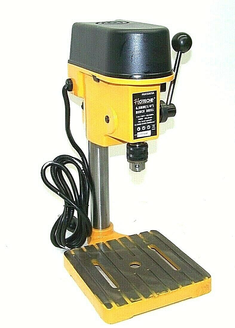 Mini Drill Press Top Bench Drill Press Variable Speed 1/4″ Chuck 0-2000 RPM 100W