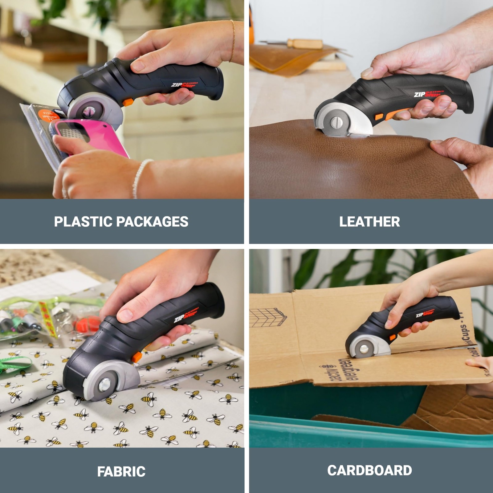 Worx Zipsnip Cordless Electric Scissors, Rechargeable Cardboard Box Cutter, 4…