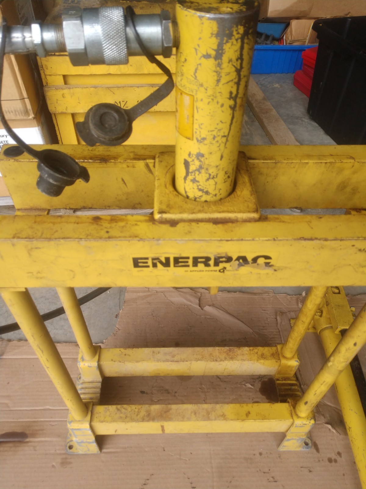 Enerpac 10 Ton Frame Hydraulic Press 10k PSI P39 Pump RC-106 LOCAL PICKUP OHIO