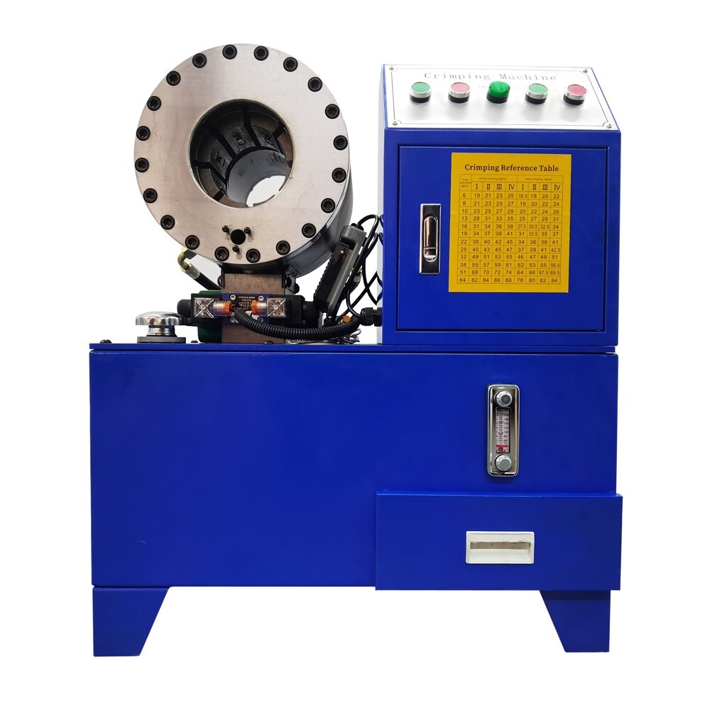 High Pressure Hose Crimper Hydraulic Pipe Shrinking Clamping Machine with 10Dies