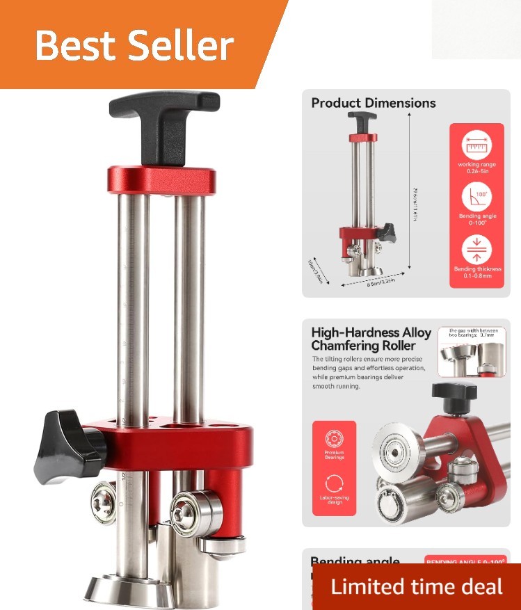 Versatile Sheet Metal Roller with 0-100° Precision Bending – Perfect for Roofing