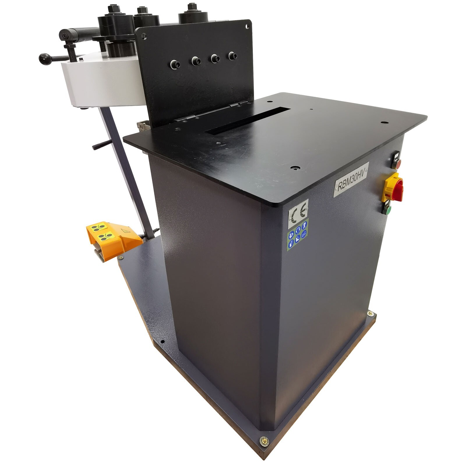 1.1KW 220V Three Roller Round Bending Machine Horizontal Vertical Pinch Roll Ben