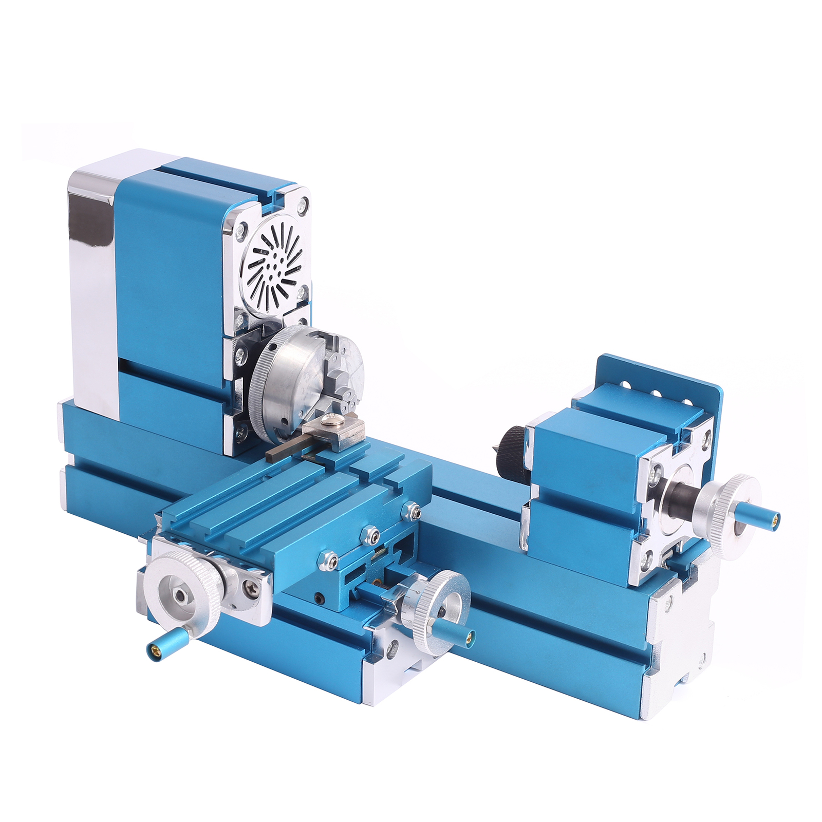 Mini Metal Lathe Machine 36W Motorized Benchtop Lathe for Woodworking Hobby DIY