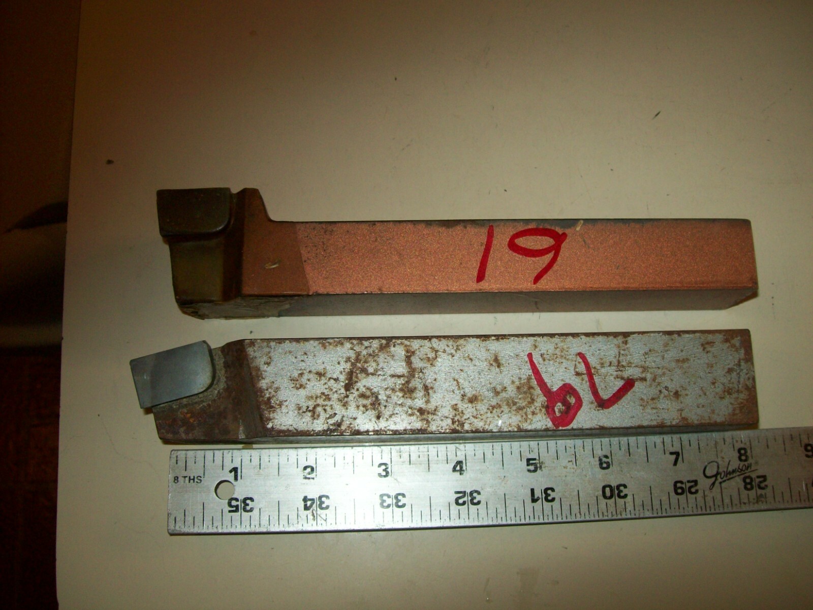 2 Carboloy Cemented Carbide Cutting Tools-Metal Lathe BL-20 44A & GL-85 78B