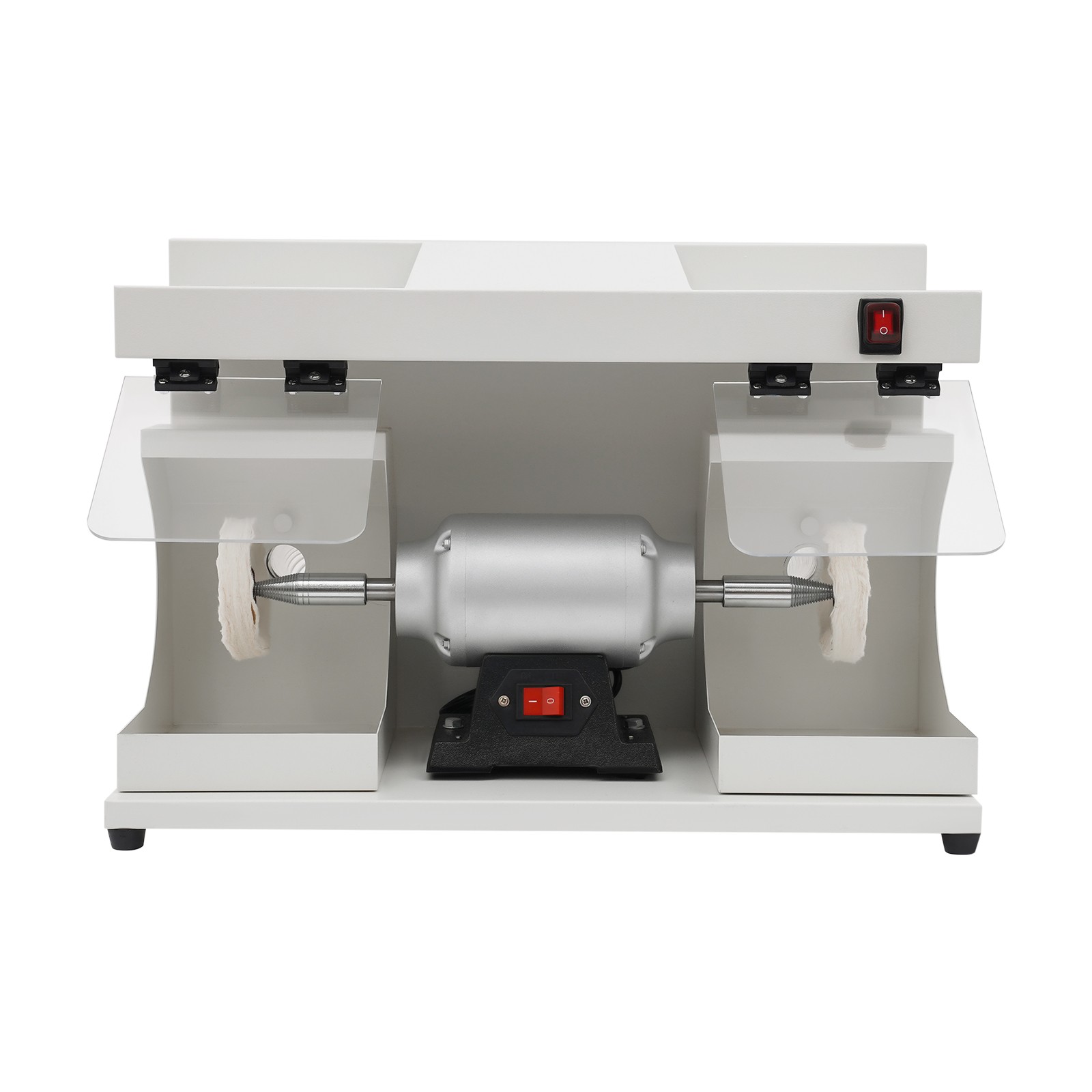 550W Electric Double Dust Shield Head Polishing Machine for Jewelry/Hardware/DIY