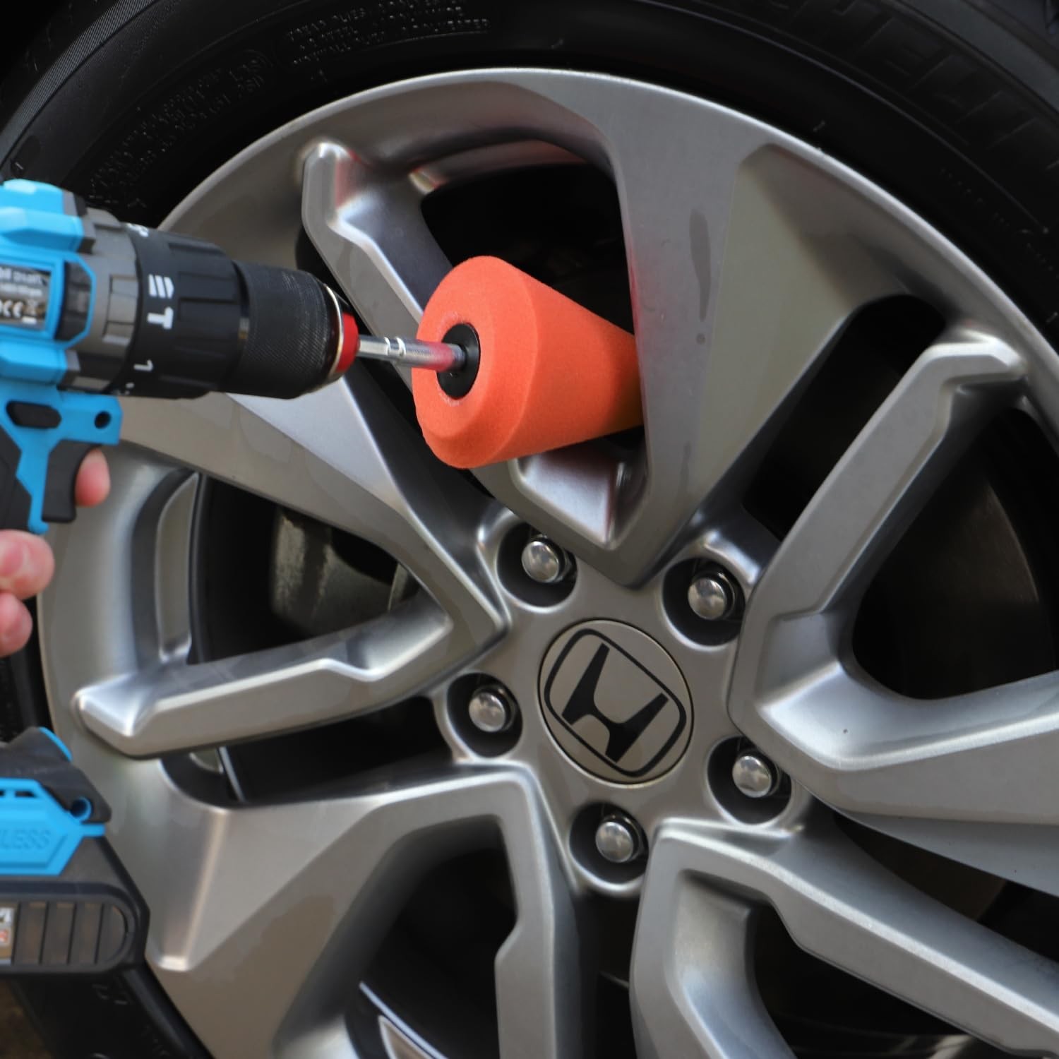 Polishing Cone ZFE 9 PCS Sponge Buffing for Automotive Car Wheel Hub Care,…