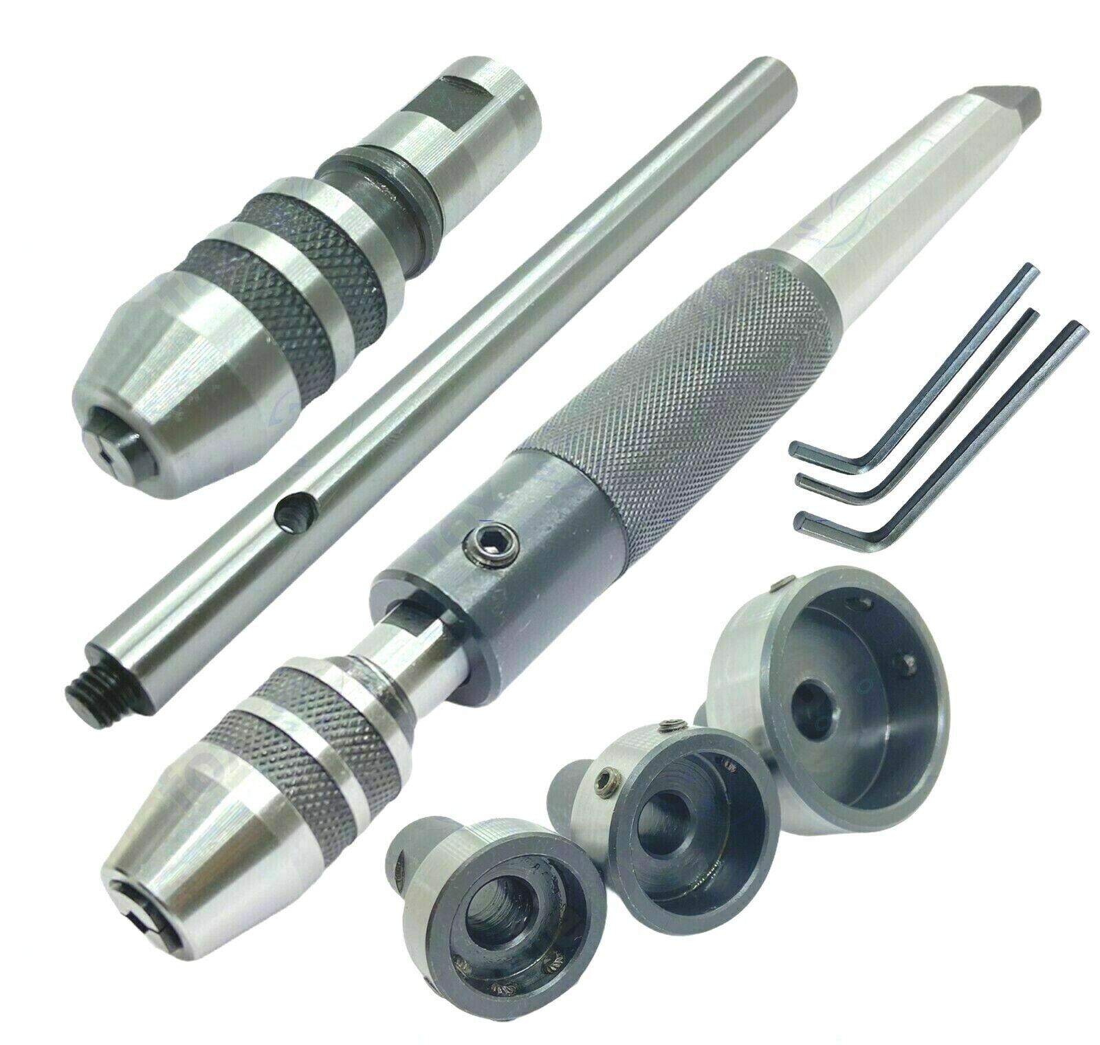 3MT Lathe Tailstock Tap And Die Holder set Sliding Floating Type MT3 Shank