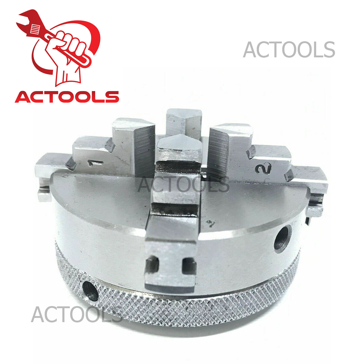 New 4 Jaw 2-1/2″ 65mm Self Centering Mini Lathe Chuck & MT1 Drawbar – M6 x 1 USA