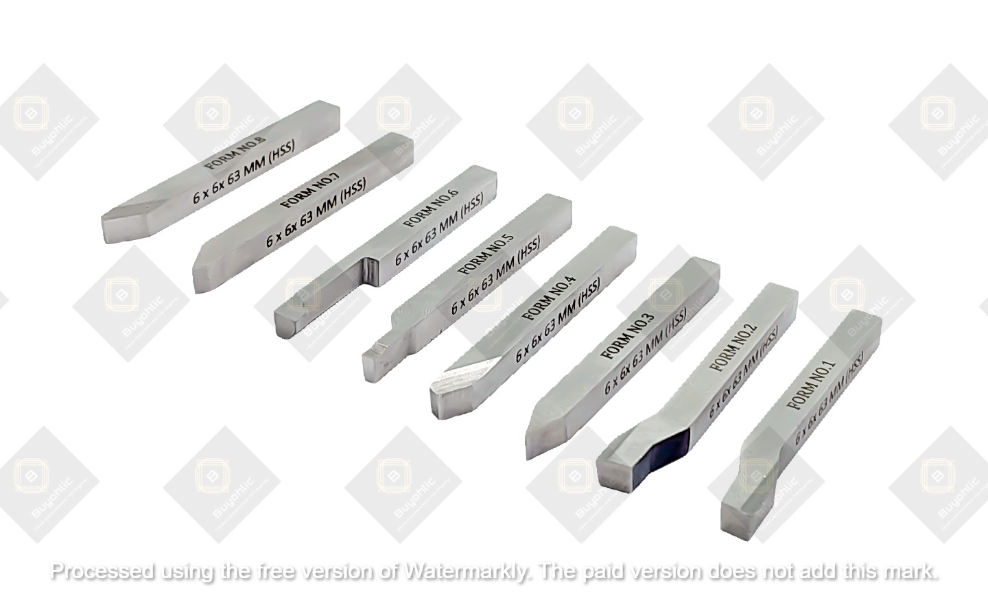 HSS M2 Grade Lathe Form Tool Set-Hard & Ground -Turning, Threading Tools