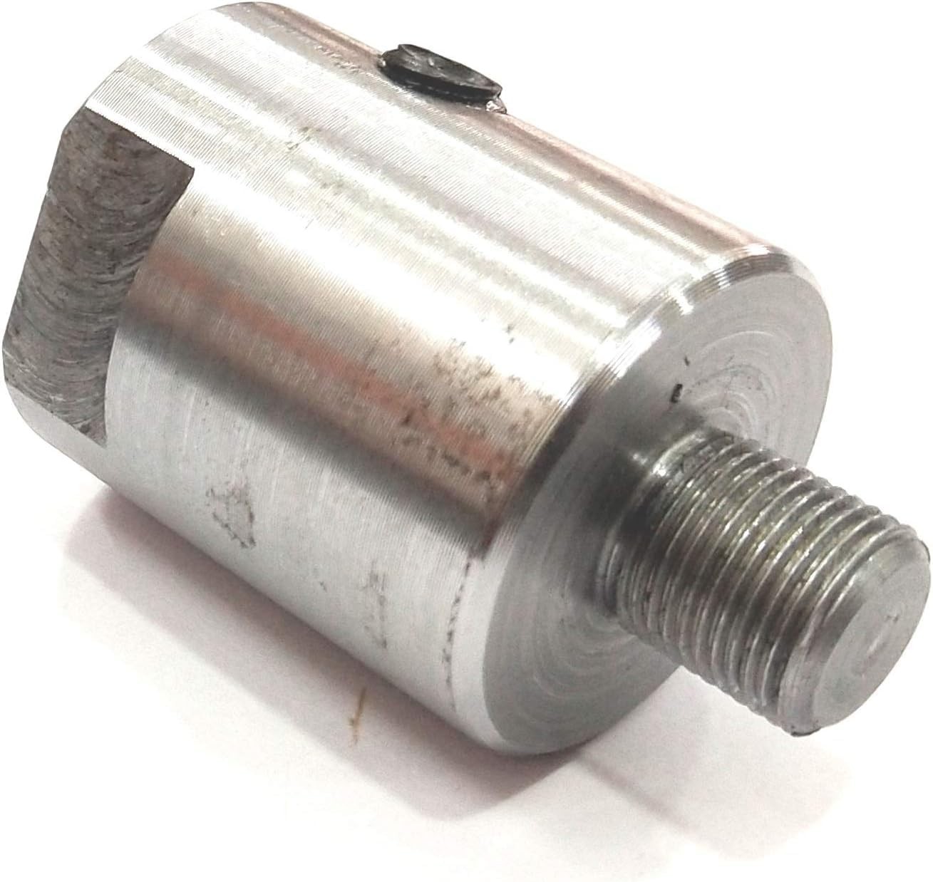 MachEl Lathe Spindle Adapter 3/4″ x 16 TPI to M12 x 1 with 50mm 3-Jaw Chuck.