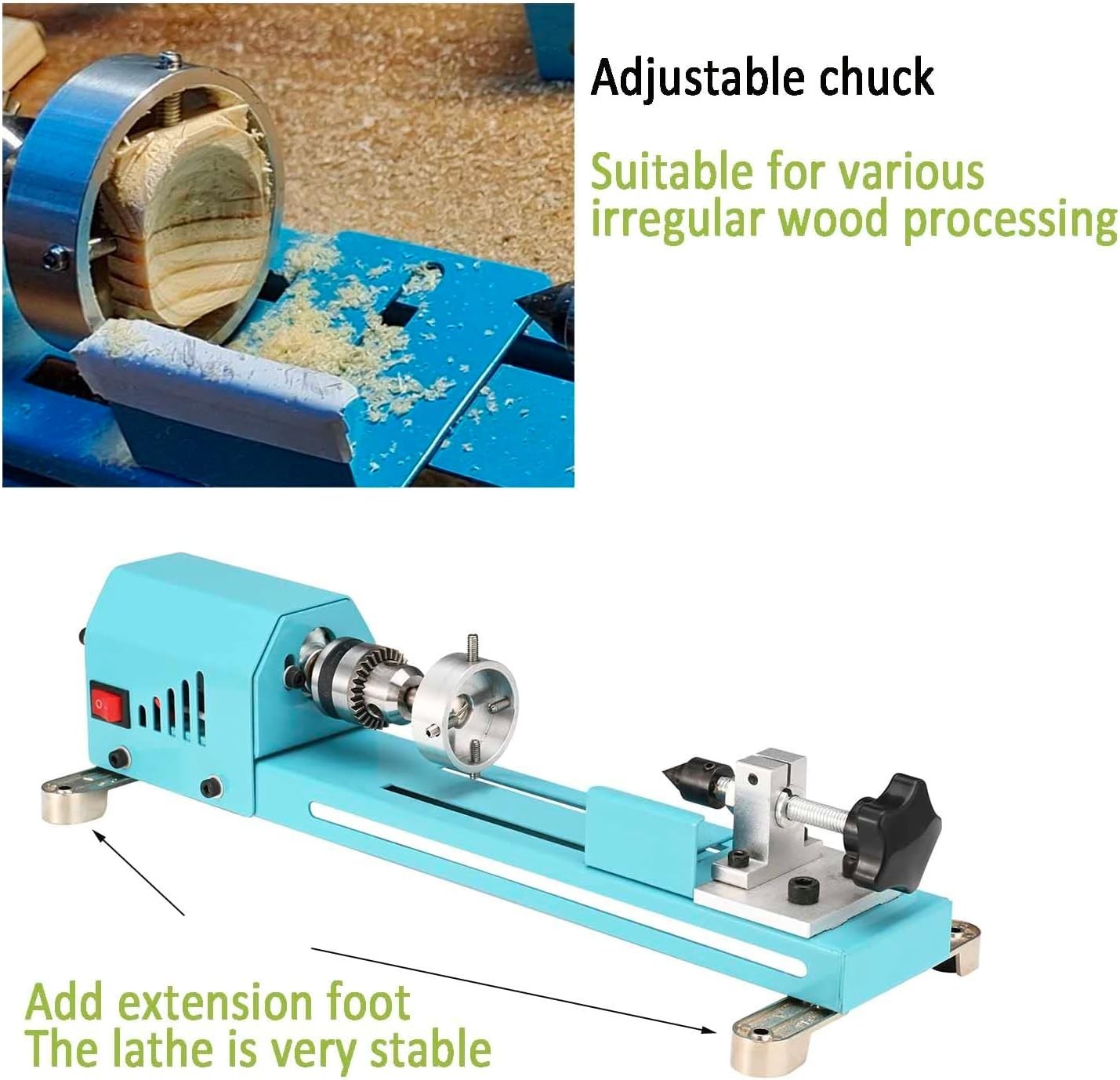 Versatile Wood Lathe for Hobbyists – 7 Speed Professional Mini Lathe Machine