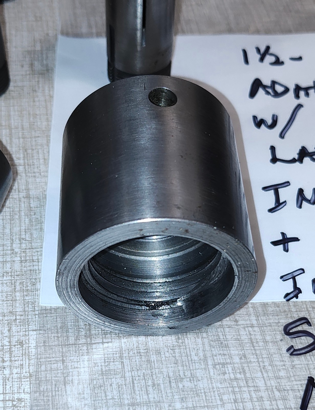 Shop Made 4C Collet Chuck & Nosepiece used w/ Emco Maximat V10 Lathe C03Z