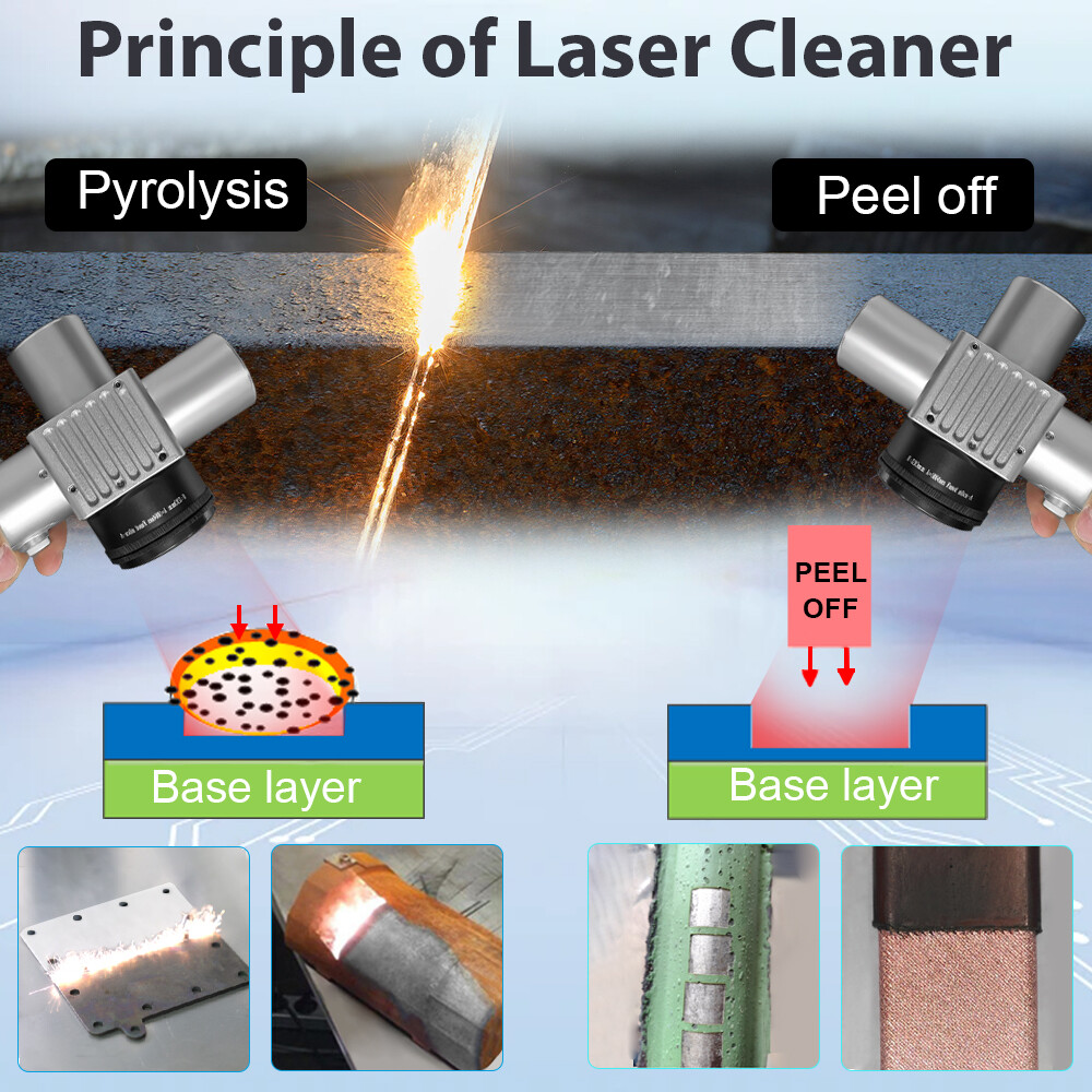 JPT 300W Pulsed Laser Cleaning Machine F Cleaning Furniture/Paint/pavement/Stone