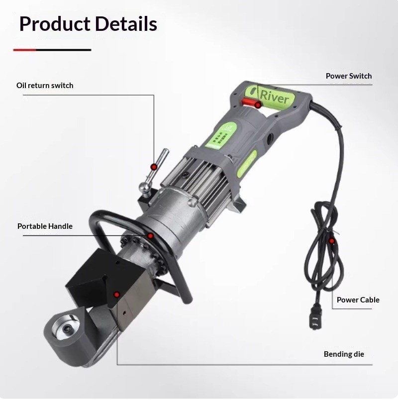 Four-Cylinder Power Electric-Hydraulic Angle Steel Bending Machine JP60-1