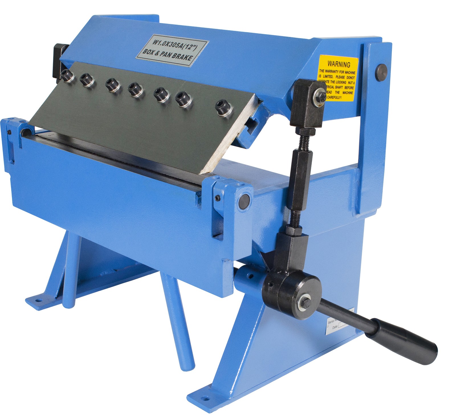 Erie Tools 12″ Sheet Metal Pan Box Brake Adjustable Removeable Fingers