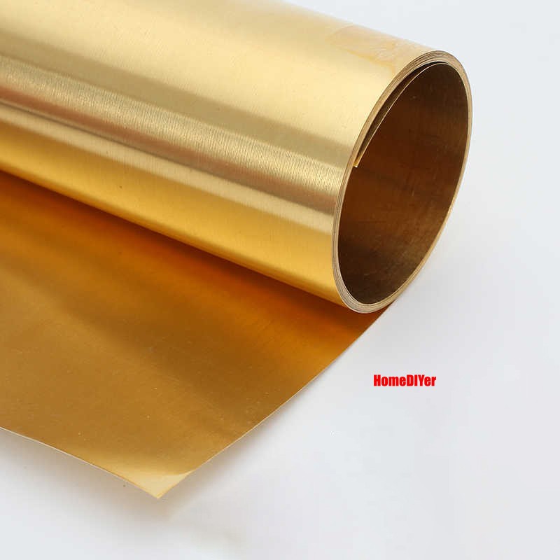 Brass Coil Sheet Strips Flexible Pure Brass Band Strip Foil Plate Length 0.5M/1M