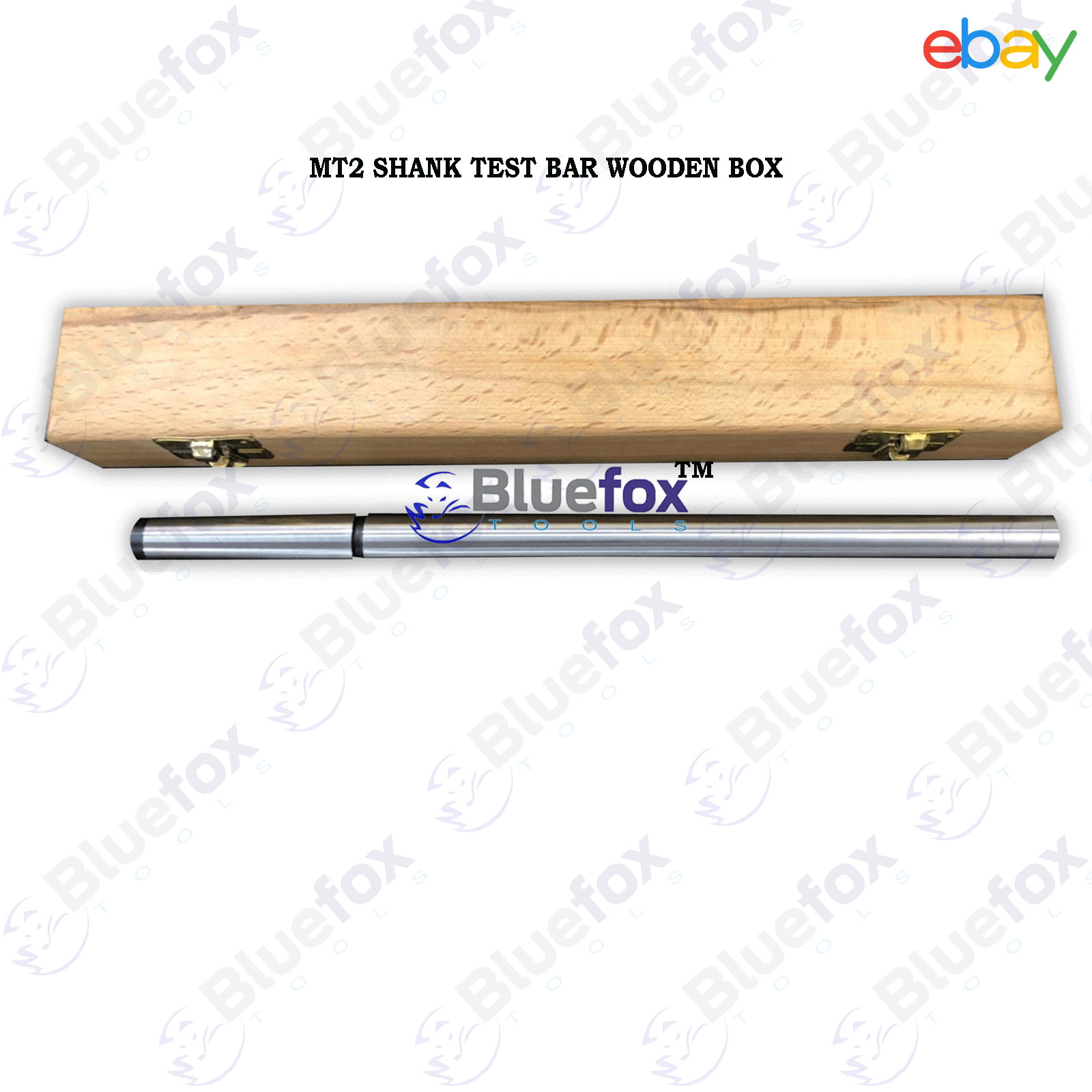 Lathe Alignment Test Bar Shank Size 1MT, 2MT, 3MT Wooden Box NEW