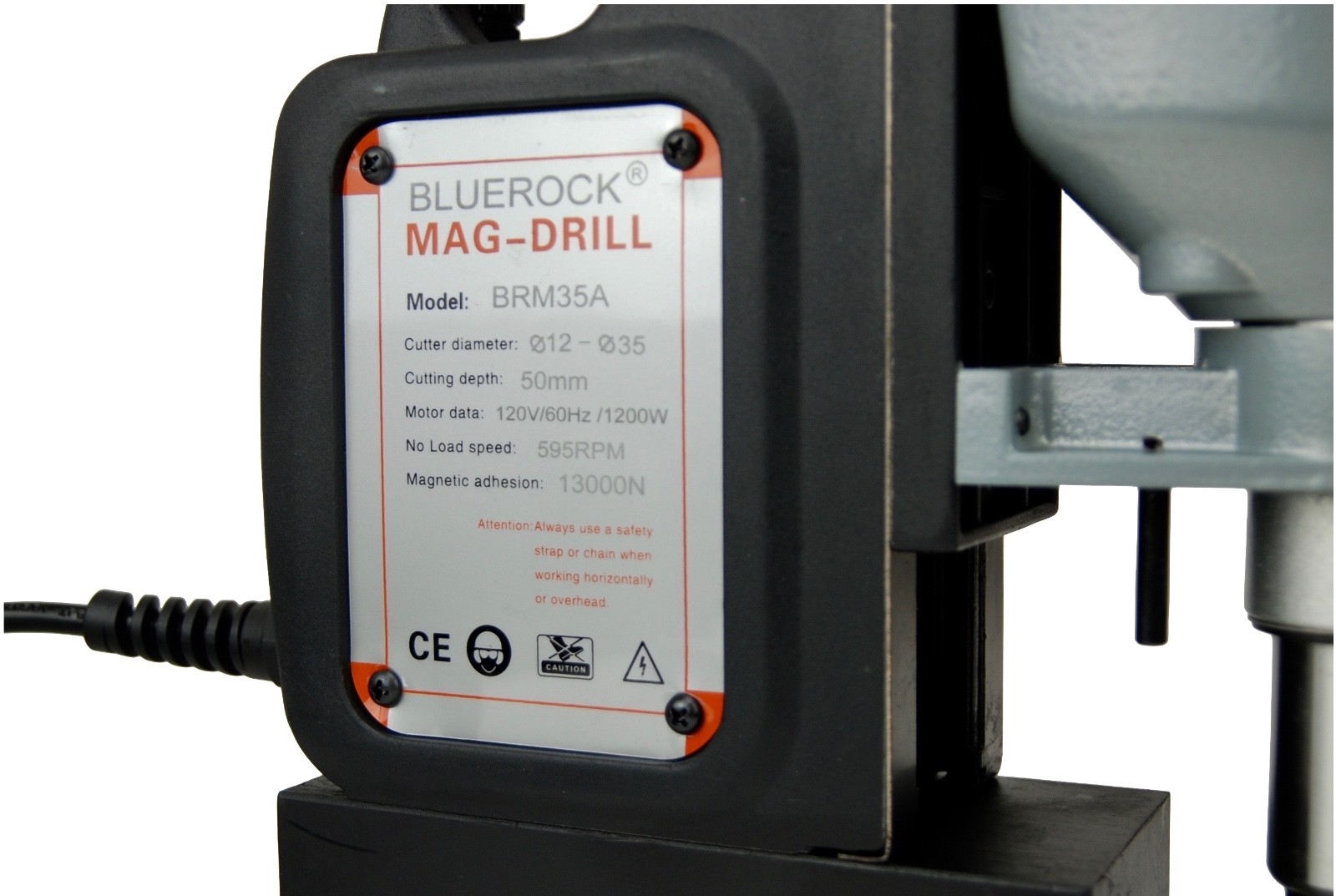 BRM35A-B Mag Drill by BLUEROCK ® Tools + 1″ Annular Cutter Set, Package Deal