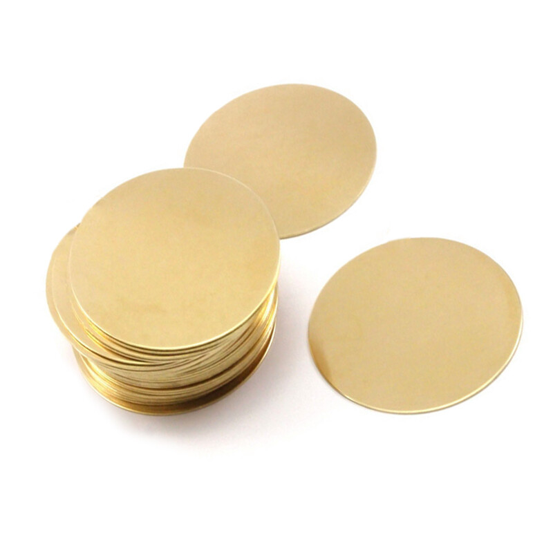 Thick 0.8-3mm H62 Brass Plate Sheet Round Dia 50mm 150mm 100mm 200mm Round Plate
