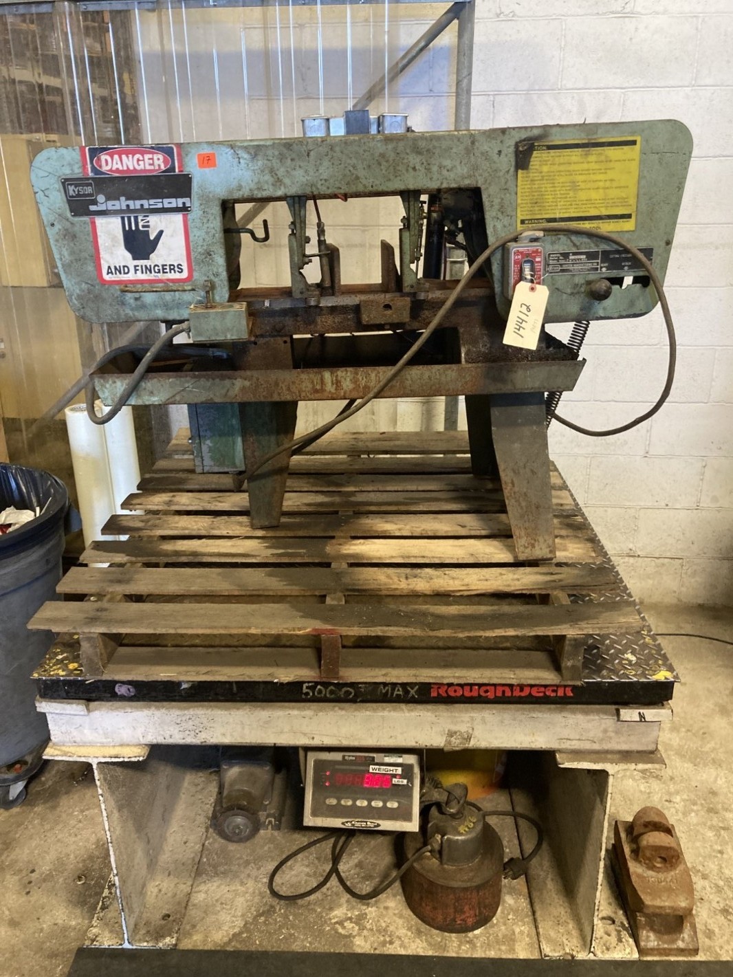 Kysor Johnson Horizontal Band Saw Baldor .5HP, 208-230/460V, Model R