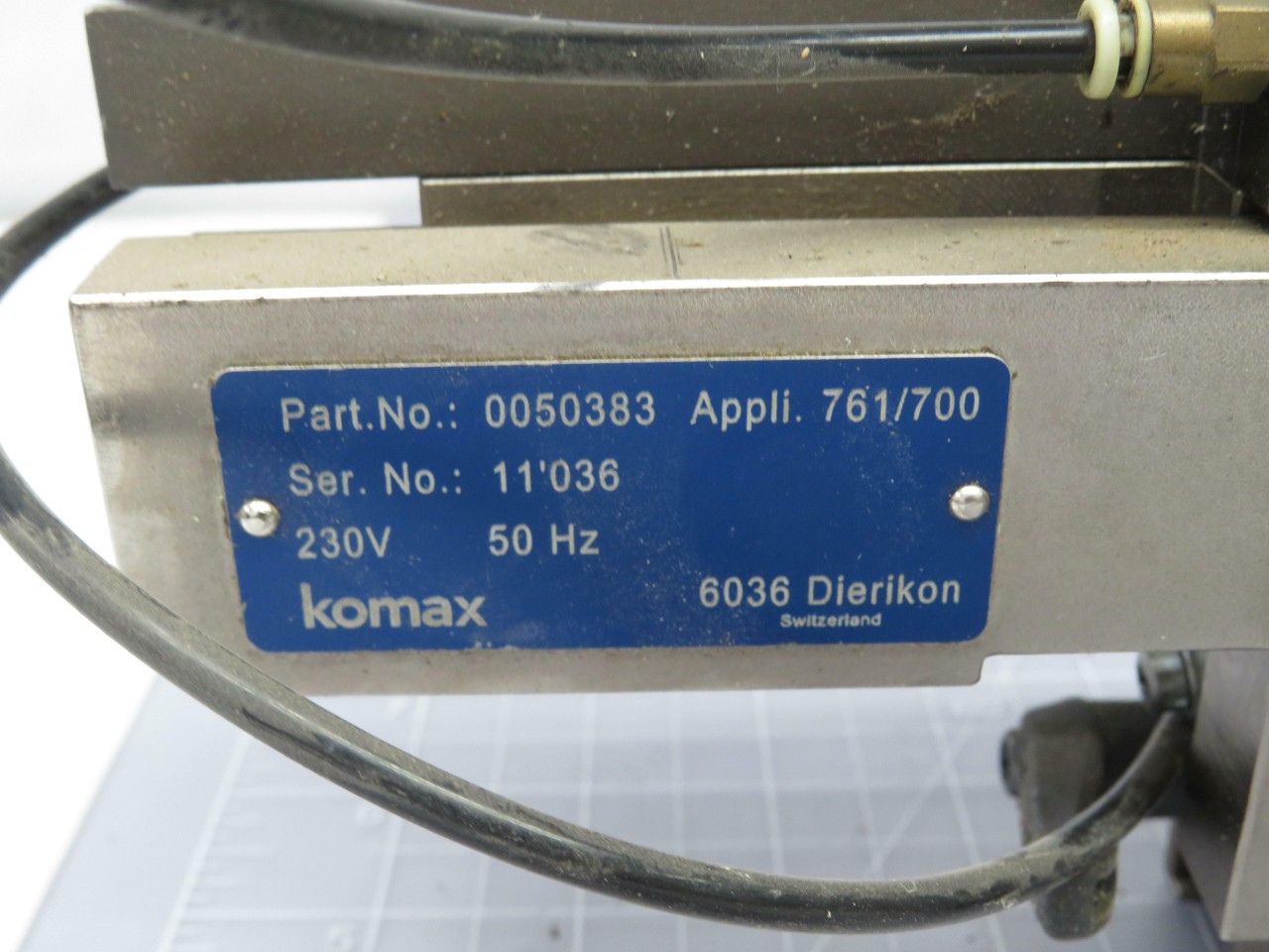 KOMAX SUMITOMO 0050383 APPLI 761/700 230 V 50 HZ T183684