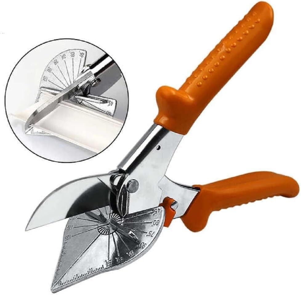 Multi Angle Miter Shear Cutter Adjustable 45-135Deg Safety Lock Hand Tools