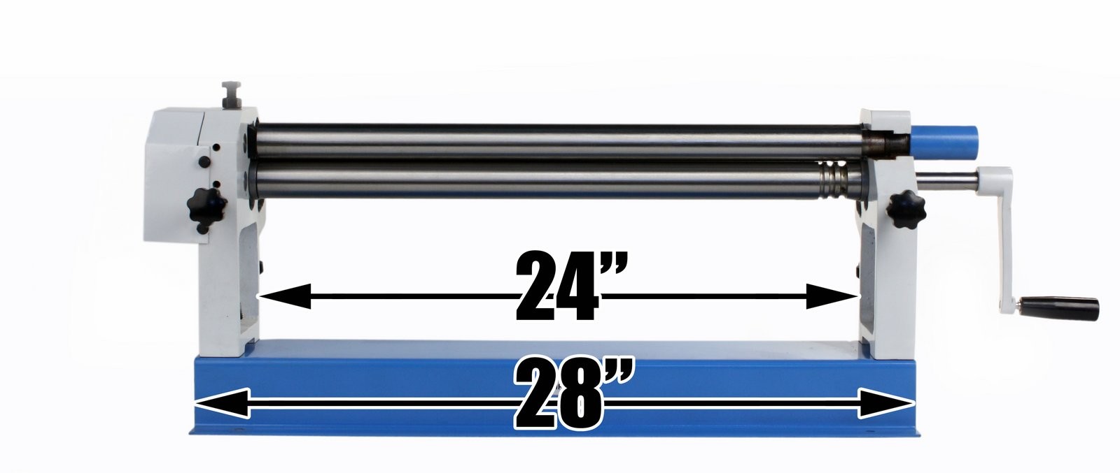 Erie Tools 24″ Sheet Metal Slip Roll For Cylinders Reverse Curves, Radius Bends