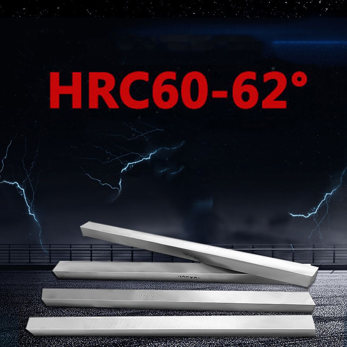 HSS High Speed Steel Square Lathe Bar Turning Tool HRC60-62 Hardness 200mm Long