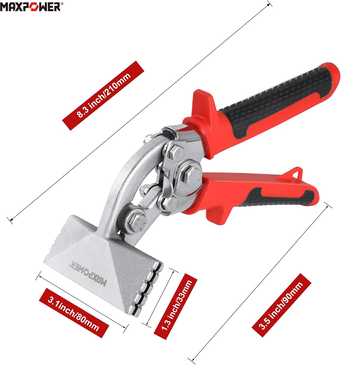 Sheet Metal Bender, 3-Inch Offset Metal Bender Sheet Metal Hand Seamer for Bendi