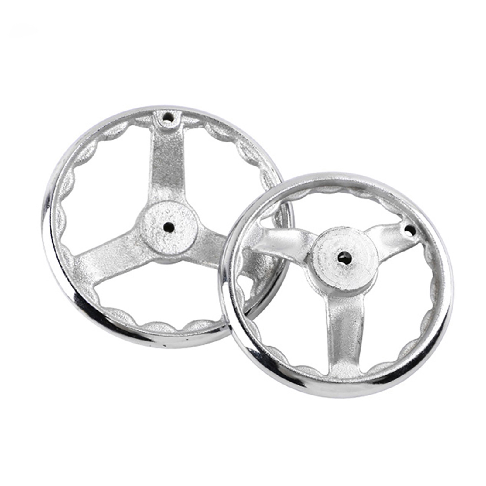3″ – 14″ Metal Machinery Handwheel 3-spoke Hand Wheel Chrome Plated for Milling